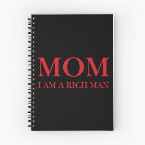 Item preview, Mom I Am A Rich Man Red Typography Quote Design designed and sold by eMKa82.