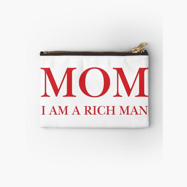 Item preview, Mom I Am A Rich Man Red Typography Quote Design designed and sold by eMKa82.
