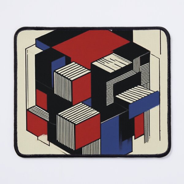 Item preview, Bauhaus Weimar Exhibition Poster: Retro Geometric Abstract Shapes and German Design Fan Art designed and sold by benja-08.