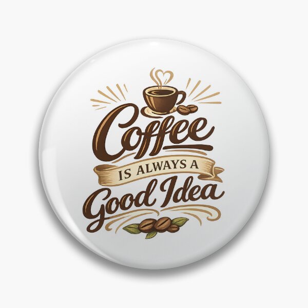 Item preview, Coffee Is Always a Good Idea designed and sold by Black-White-art.