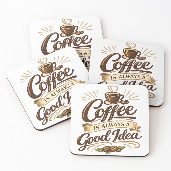 Item preview, Coffee Is Always a Good Idea designed and sold by Black-White-art.