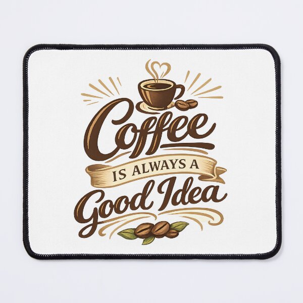 Item preview, Coffee Is Always a Good Idea designed and sold by Black-White-art.