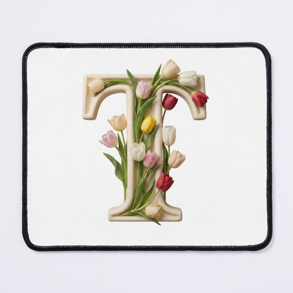 Item preview, Botanical Floral Letter T Monogram designed and sold by Helenaphotoart.