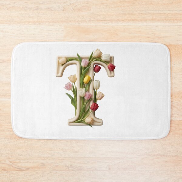 Item preview, Botanical Floral Letter T Monogram designed and sold by Helenaphotoart.