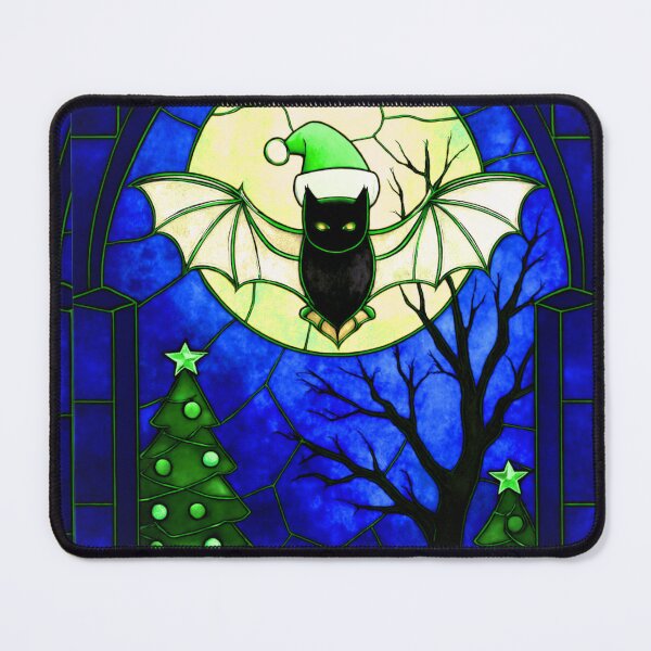 Item preview, Gothic Navidad Bat in Vitral Moonlight designed and sold by BriSher.