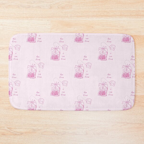 Item preview, "Tea Time Is Me Time" Pink Aesthetic Tea Enthusiast Sketch Design, Teabag Illustration with Hearts and Sparkles designed and sold by SpringTeaDesigns.