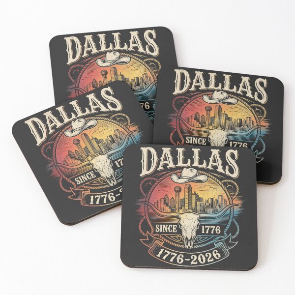 Item preview, Dallas Texas Skyline Skull Cowboy 1776 - 2026 designed and sold by legendaryskins.