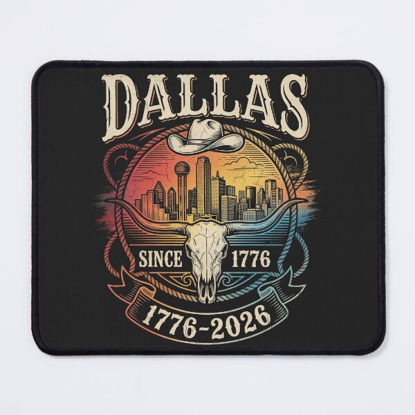 Item preview, Dallas Texas Skyline Skull Cowboy 1776 - 2026 designed and sold by legendaryskins.