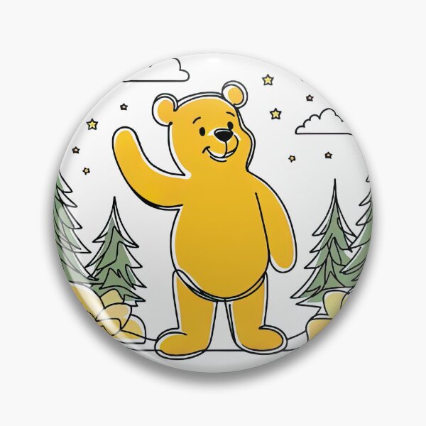 Item preview, Classic Winnie-the-Pooh | Vintage Storybook Bear Illustration designed and sold by pixiedustpaint.
