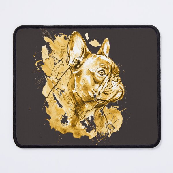 Item preview, French Bulldog Watercolor Art, gold tatto Modern Dog Lover Gift designed and sold by shallia.
