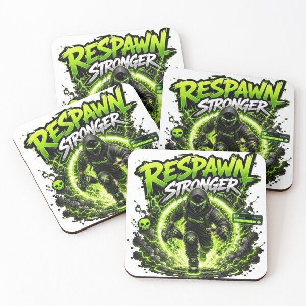 Item preview, RESPAWN STRONGER Gaming Sticker | Neon Esports Gamer Design designed and sold by Stylestickers55.