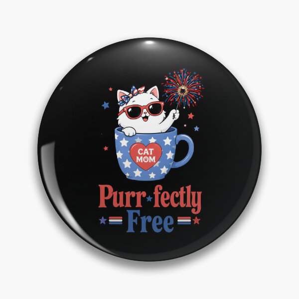 Item preview, Festive Cat in Patriotic designed and sold by abieran.