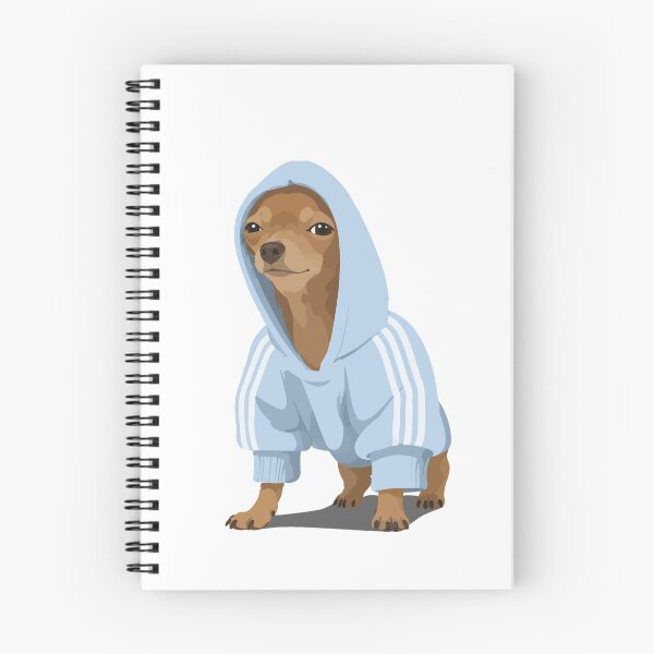 Item preview, Stylish, Tired, Thuglife Dog in Blue Hoodie Meme Illustration designed and sold by PrintondemArt.