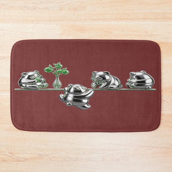 Item preview, Pandas Collection - 3D Metal Figurines with Green Bamboo designed and sold by RAYBIL.