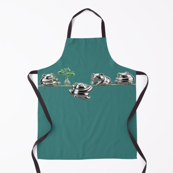 Item preview, Pandas Collection - 3D Metal Figurines with Green Bamboo designed and sold by RAYBIL.