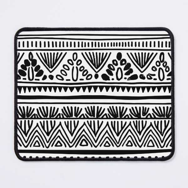 Item preview, Black and White Tribal Pattern - Ethnic Geometric Border Design designed and sold by Outlet Raloel.