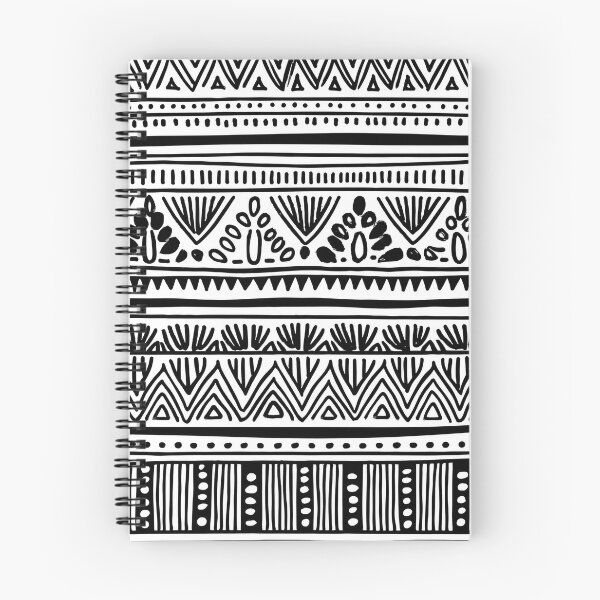 Item preview, Black and White Tribal Pattern - Ethnic Geometric Border Design designed and sold by Outlet Raloel.