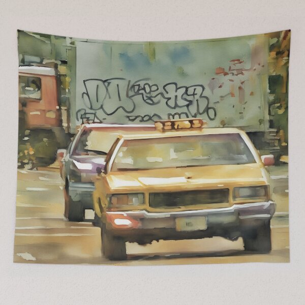 Item preview, Caprice Cab Convoy designed and sold by RCWatercolours.
