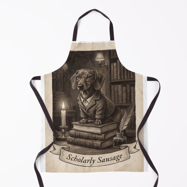 Item preview, Scholarly Sausage Funny Dark Academia Dachshund Design designed and sold by jgoteiner.