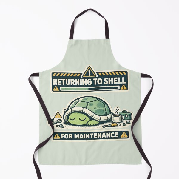 Item preview, Returning To Shell For Maintenance Cute Turtle Introvert Humor Sticker | Cozy Recharge Quote Vector Design designed and sold by  MAD's Recreation Studio.