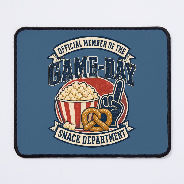 Item preview, Official Member of the Game Day Snack Department Funny Sports Party Design designed and sold by Nawi32.