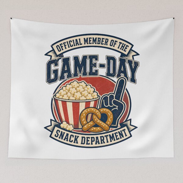 Item preview, Official Member of the Game Day Snack Department Funny Sports Party Design designed and sold by Nawi32.