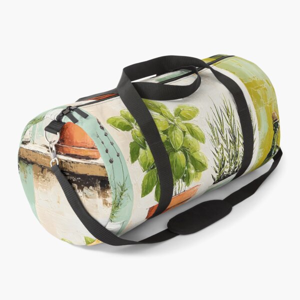 Item preview, Rustic Kitchen Herb Garden with Lavender Rosemary Basil and Vintage Bottle Farmhouse Wall Art designed and sold by OlfactoART Studio.