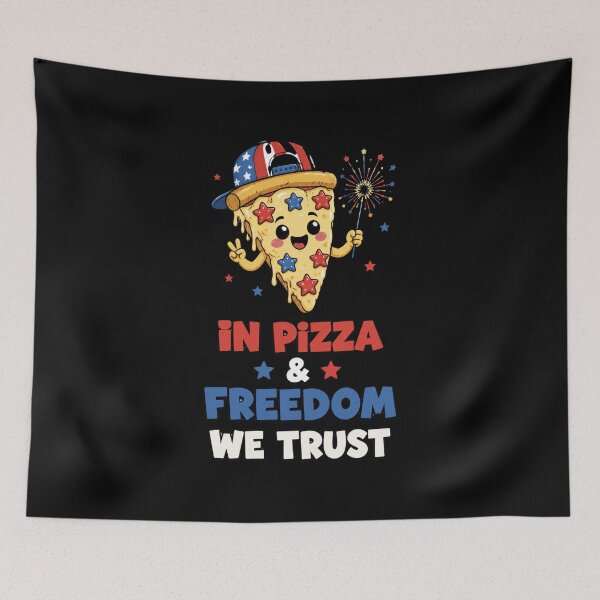 Item preview, Patriotic Pizza Cartoon designed and sold by abieran.