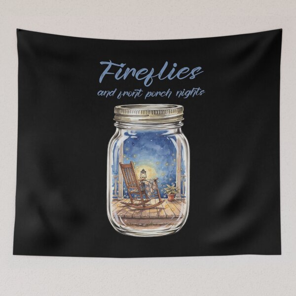 Item preview, fireflies and front porch nights designed and sold by EnchantedOwl.