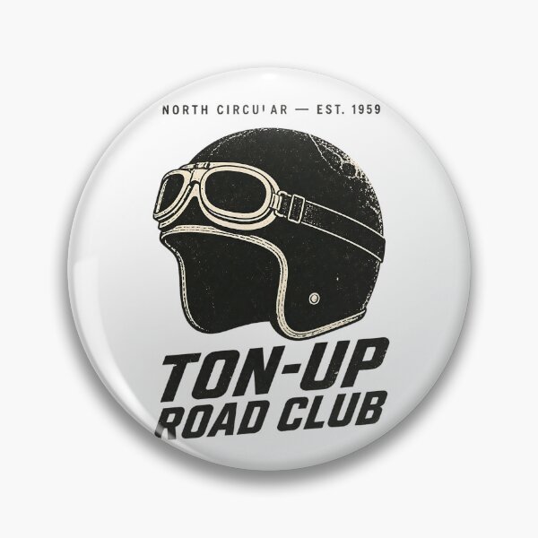 Item preview, Ton Up Road Club - Vintage Racer Helmet Graphic designed and sold by Barcud Designs.