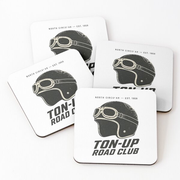 Item preview, Ton Up Road Club - Vintage Racer Helmet Graphic designed and sold by Barcud Designs.