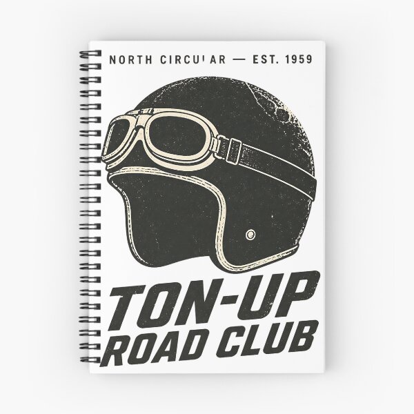 Item preview, Ton Up Road Club - Vintage Racer Helmet Graphic designed and sold by Barcud Designs.