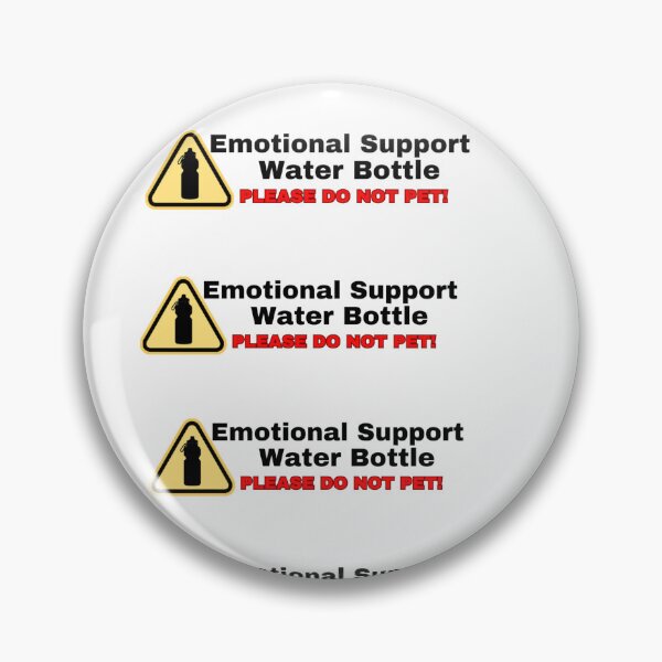 Item preview, Emotional Support [6 Sticker Pack] Water Bottle designed and sold by SeaNympth.