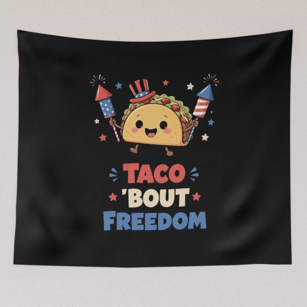 Item preview, Festive Taco with Fireworks designed and sold by abieran.