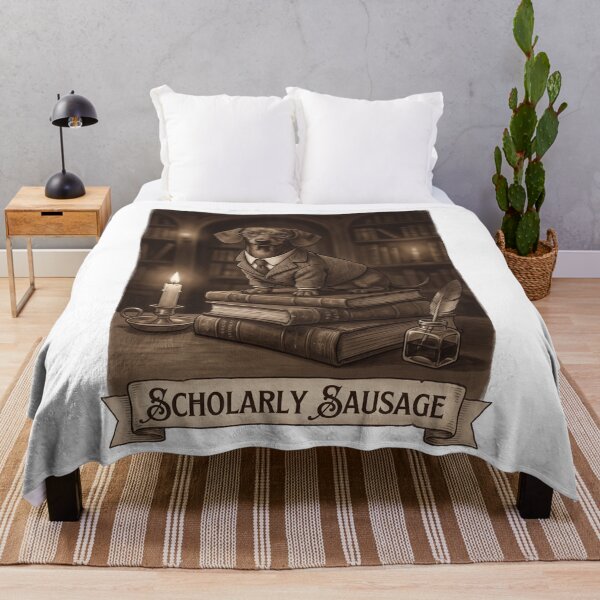 Item preview, Dark Academia Dachshund Vintage Library Poster Gift designed and sold by jgoteiner.