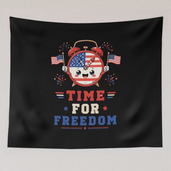 Item preview, Patriotic Freedom Clock designed and sold by abieran.