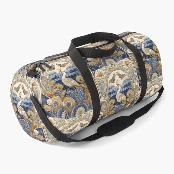 Item preview, Art Nouveau Crane - Vintage Botanical Bird Art in Navy and Gold designed and sold by Outlet Raloel.