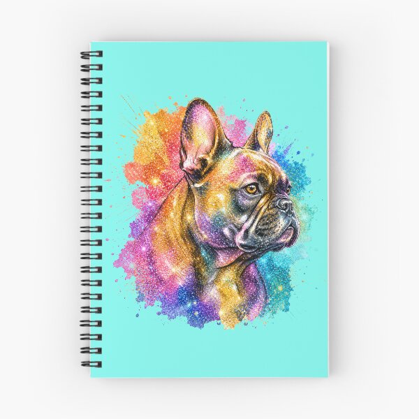 Item preview, Colorful Watercolor French Bulldog Art  Vibrant Frenchie Dog Portrait designed and sold by shallia.