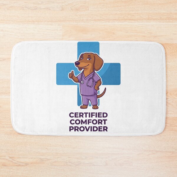Item preview, Certified Comfort Provider Funny Dachshund Nurse Design designed and sold by jgoteiner.