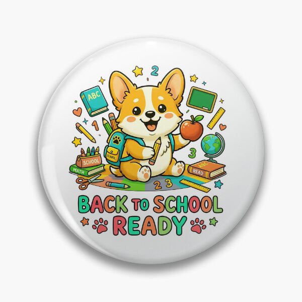 Item preview, Cute Corgi Back to School Ready Shirt, Funny Corgi School Supplies Apple Tee, Corgi Back to School Gift for Kids and Dog Lovers designed and sold by Wearable Canvas...