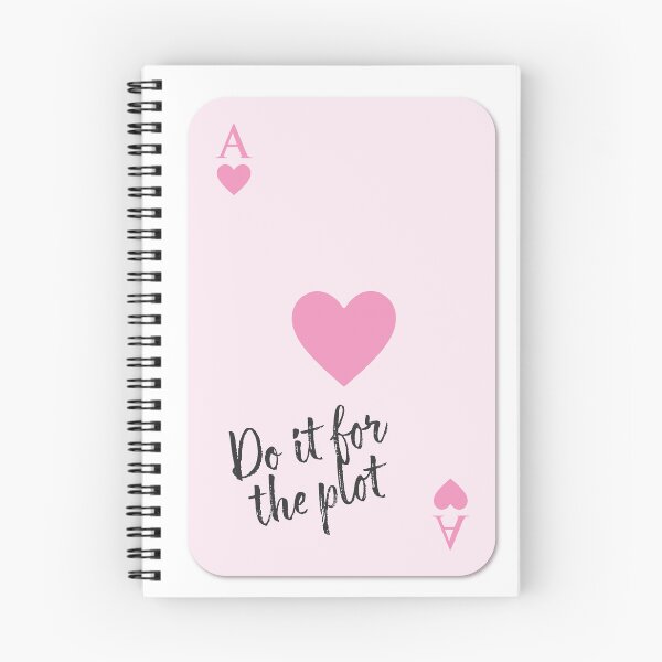 Item preview, Pink Ace of Hearts Playing Card Design ft. "Do It For The Plot" Funny Sassy Quote designed and sold by SpringTeaDesigns.
