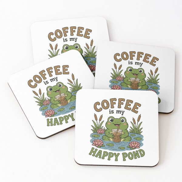 Item preview, Frog Enjoying Coffee designed and sold by abieran.