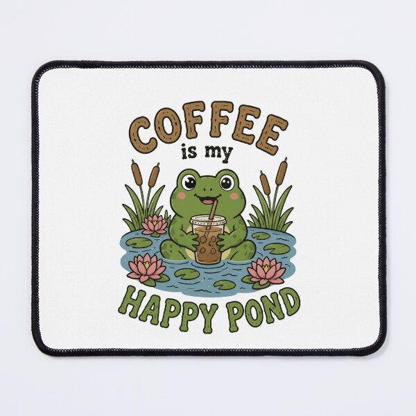 Item preview, Frog Enjoying Coffee designed and sold by abieran.