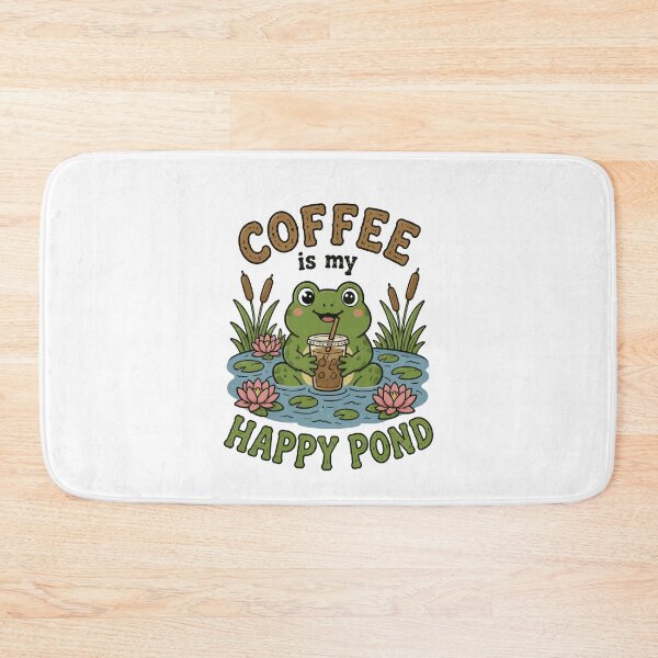 Item preview, Frog Enjoying Coffee designed and sold by abieran.