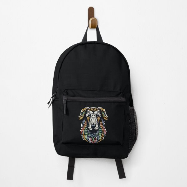 Item preview, Irish Wolfhound Dog Neon Line Art designed and sold by pixiedustpaint.