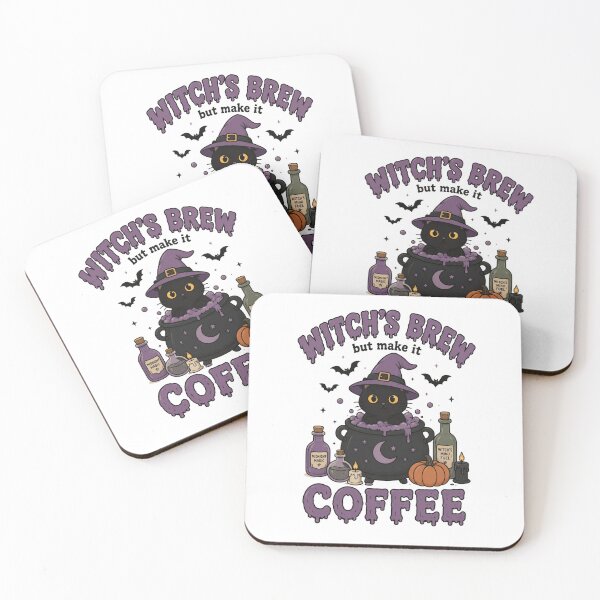 Item preview, Witch's Brew Coffee with Black Cat designed and sold by abieran.