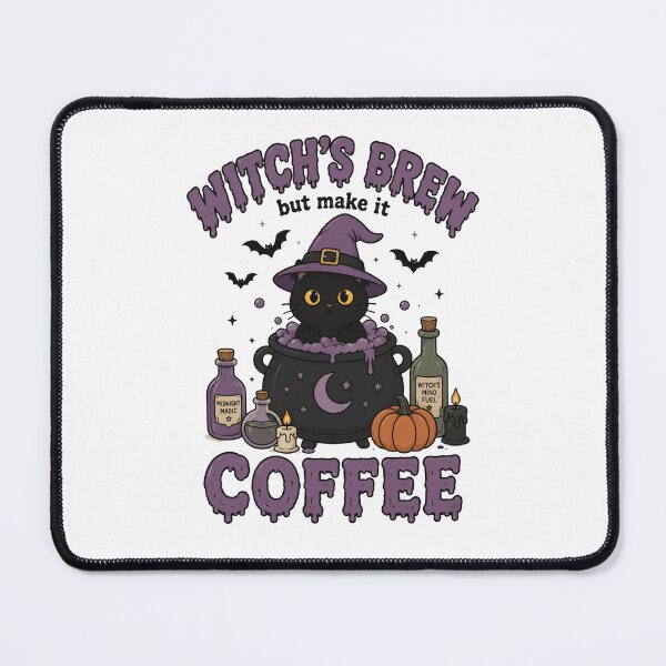 Item preview, Witch's Brew Coffee with Black Cat designed and sold by abieran.