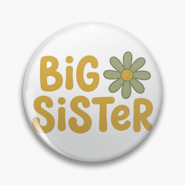 Item preview, Big Sister Groovy Daisy Retro – Cute Sibling Reveal Outfit designed and sold by raedattia.