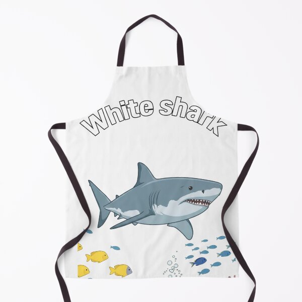 Item preview, Cute White Shark Cartoon Underwater Scene designed and sold by Nadir071010.