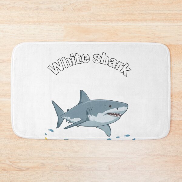 Item preview, Cute White Shark Cartoon Underwater Scene designed and sold by Nadir071010.